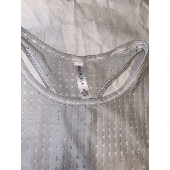 Athleta tank women's size small gray racer back - Picture 8 of 15